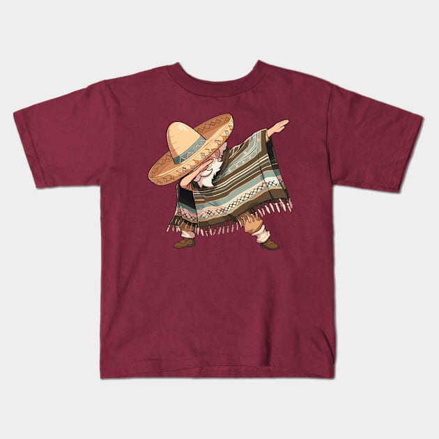 Dabbing Mexican Kids T-Shirt by Etopix